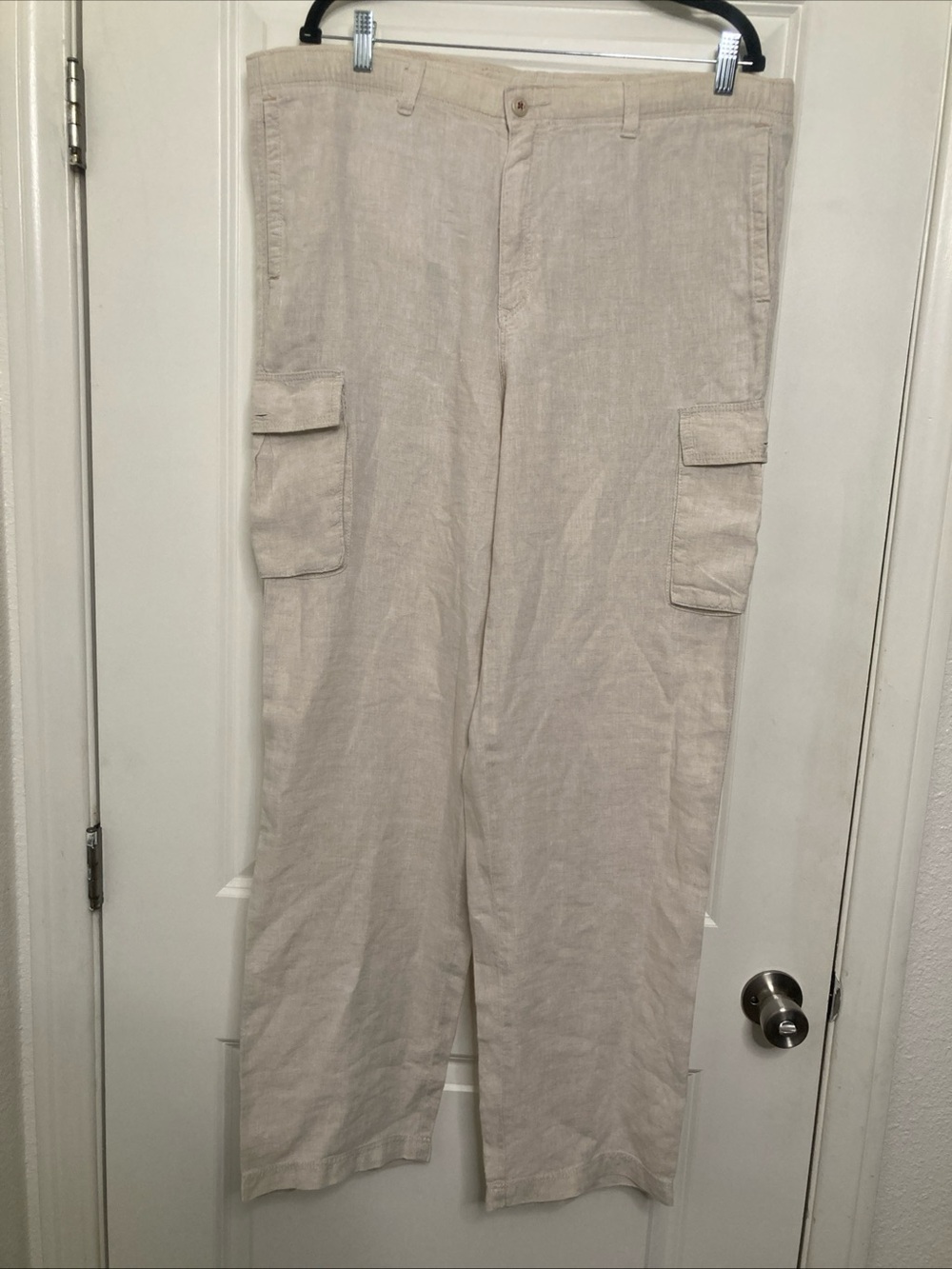 Tommy Bahama Pants Mens M 100% Linen Relax Drawstring Resort Beachy Pockets